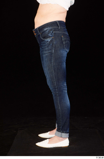 Carly dressed jeans leg lower body white shoes 0003.jpg